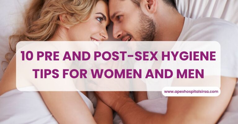 Hygiene after sex