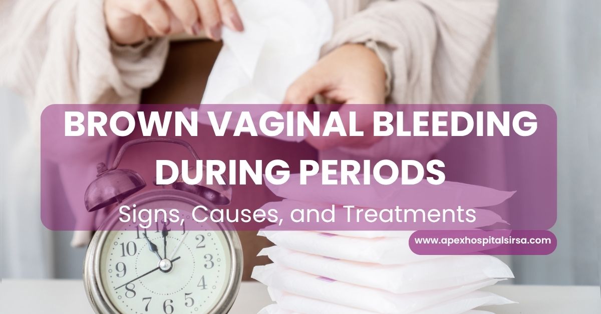 brown bleeding during period