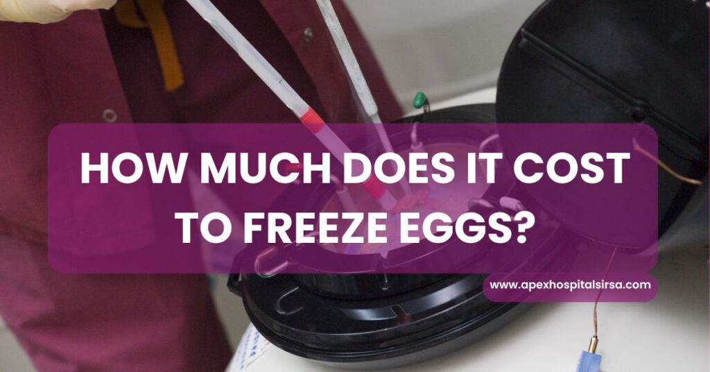 how much does it cost to freeze eggs