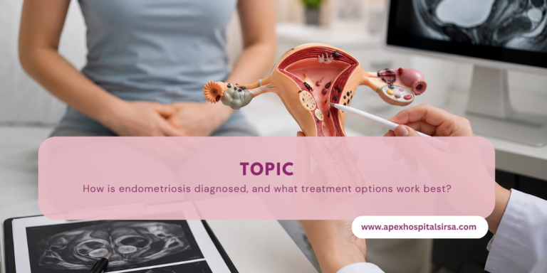 How is endometriosis diagnosed, and what treatment options work best